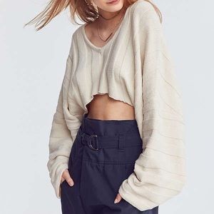 Urban Outfitters Slouchy High Low Cropped sweater